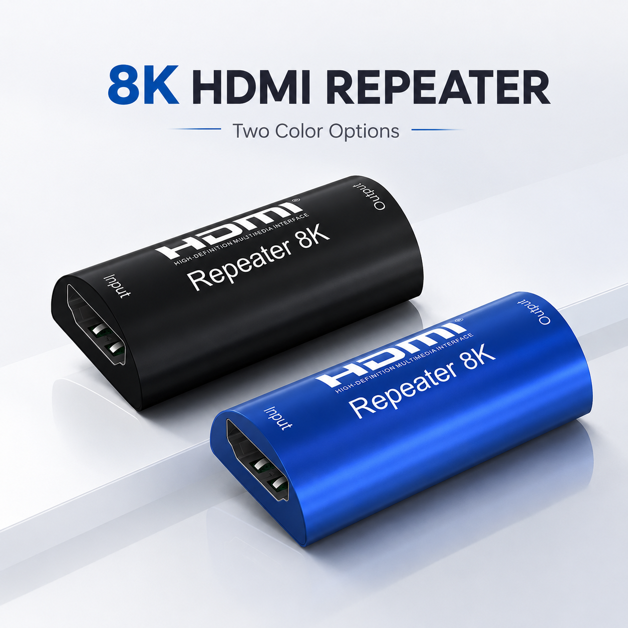 8K 60Hz HDMI Repeater Signal Booster 48Gbps HDMI 2.1 Extender Amplifier for PS5 Xbox Projector Monitor TV Setup