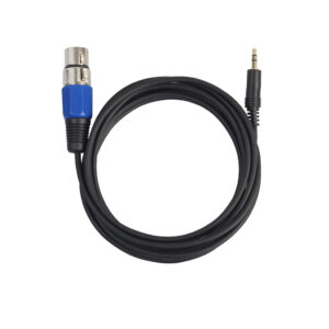3.5mm Stereo TRS Mini Phone Jack 3 Pin XLR Female PVC Jacket Audio Microphone Cable for Audio Laptop Telephone Use