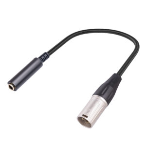 0.3M Gold-plated Metal Shell Shielded PVC Jacket 6.35mm XLR Male 1/4 Inch TRS Female Adapter Cable Microphone Audio
