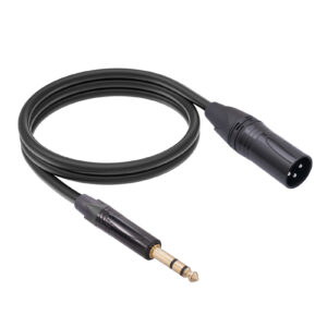 6.35mm TRS Stereo Male to XLR Male Microphone Cable with PVC Jacket for Audio Amplify Speaker Headphone Use