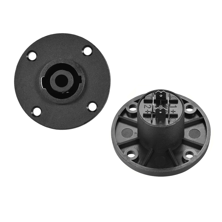 Speakon Panel Mount Socket Connector Audio Speaker Jack Twist Lock 4 Pole Round Audio Connector