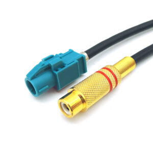 Dacar535 4 Pin Z Code HSD Female to RCA Female Vehicle Communication and Sensor Signal Cable