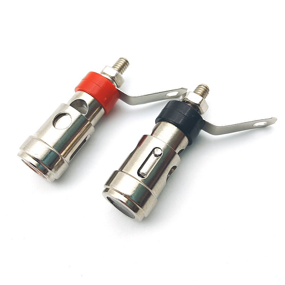 Push Quick Type -Binding Post Spring Loaded Press Subwoofer Basket Terminal Amplifier Connector