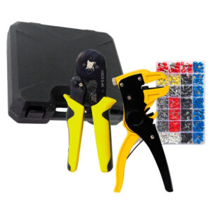 Insulated Terminal Tool Kit 1200PCS Wire Battery Cable Lug Crimping Cord End Cable Ferrule Crimping Tool Set