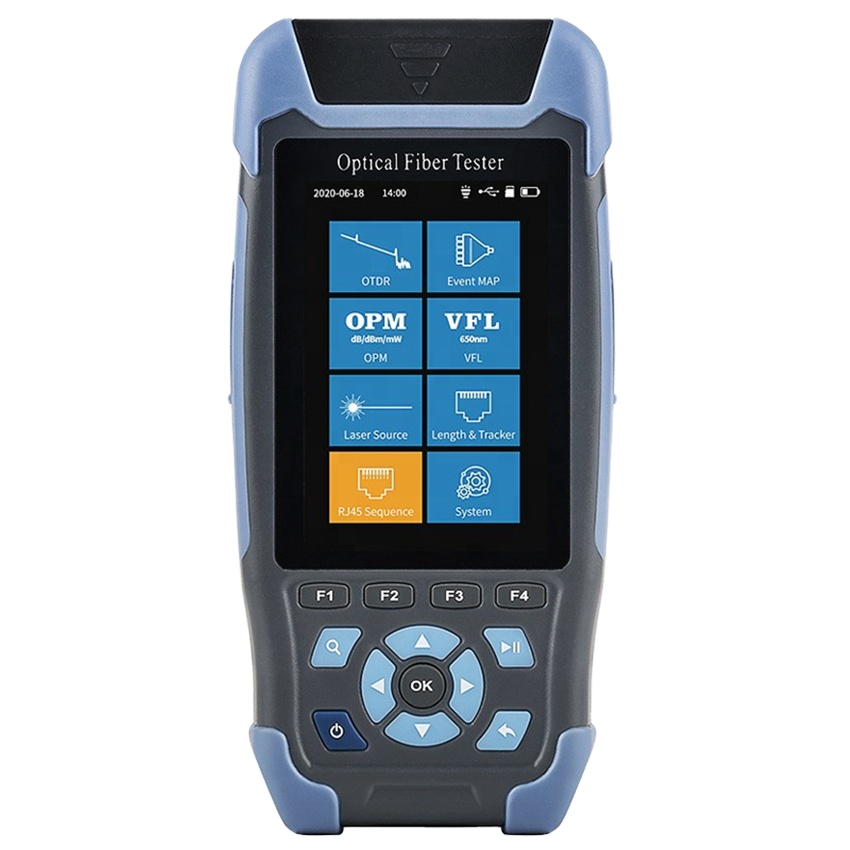 Advanced 1310/1550nm OTDR Fiber Optic Tester Essential Equipment FTTX Telecommunication 4G RJ45 POE Used GSM TCP GPRS IP Wi-Fi