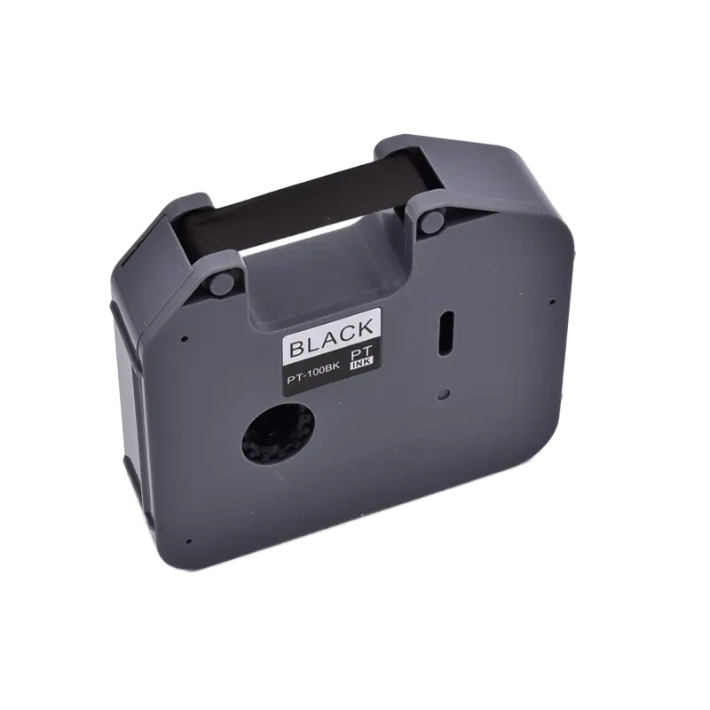 TR-100BK Compatible 12mm 100m Resin Black Tape Label Ribbon for Brother Brand Label Printer Typewriter