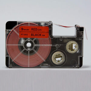 Wholesale 9mm Black on Red Compatible Printer Cartridge PT-9RD XR-9RD Plastic Ribbon Tape for CW-L300 Ez-label Printer