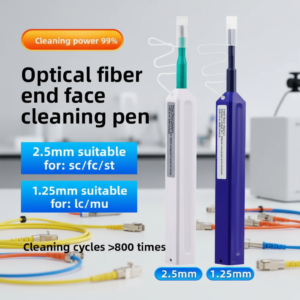 SC/FC/St/LC Fiber Cleaning Pen Set with 1.25/2.5mm End Cleaners