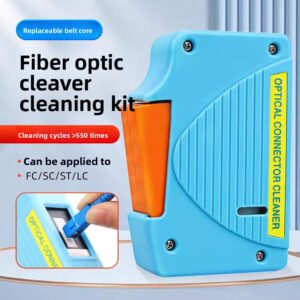 AUA-550 Optical Connector Cleaner for SC FC ST LC Optical Fiber Communication Cables Cleaning Box
