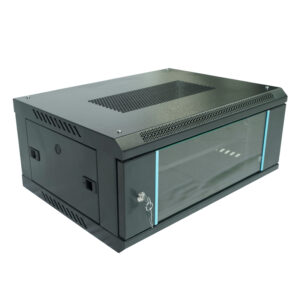 4U Glass Door Internet Server Rack Wall Mounted Telegram Network Cabinets