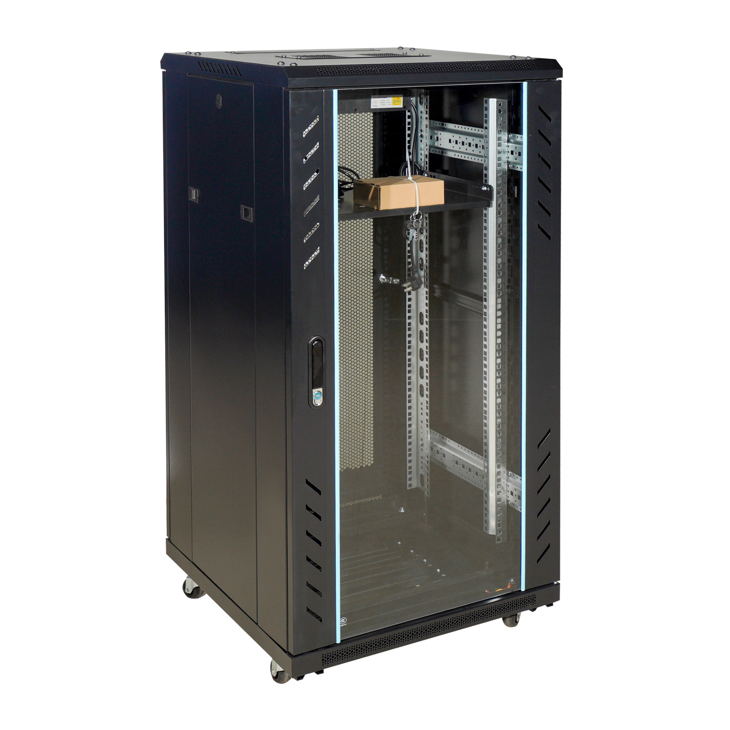 42U Metal Server Network Cabinet 19 Inch Floor Standing DVR Data Center Rack Internet Telecom Server Rack 6U
