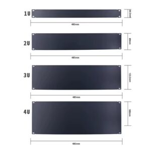 19 Inch Powder-Coated SPCC Steel Rack Blank Panel, 1U-4U