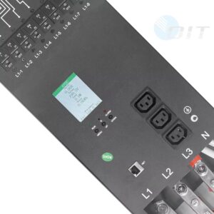 24-Port Smart Rack Mount PDU Metered 3-Phase C19/C24 Red Sockets IP PDU Monitor Clever Lock Function Blue/Red/Purple/Black