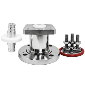 7 / 8" EIA Flange Connector Square Plate Mount High Power 50 Ohm Straight Clamp Type for Base Station Antenna