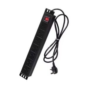 8-Port 1U Aluminium Alloy Cabinet Socket 10A/16A UK Standard 240V PDU 19inch Network Server Rack Power Strip IP66 CE Certified
