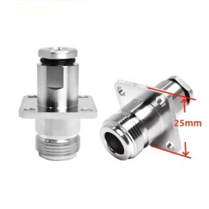 Antenna Wire Electrical LMR240 Cable N-Type Female Jack Clamp 4 Hole Flange RF Coaxial Connector