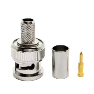 75 ohm BNC male crimp connector for RG59 cable