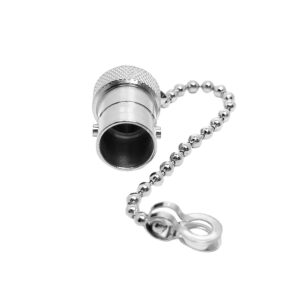 BNC Female Metal Chain Protector with Dust Cap RF Coaxial Connector for BNC Male Connectors Product