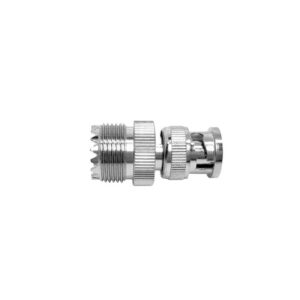 BNC Male Plug to UHF Female Jack Straight Audio RF Coaxial Adapter Connector