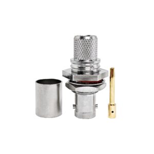 Brass BNC Female Through Wall RF IP55 Wall Connector Adapter for LMR400 RG213 RG214 7D FB H1000