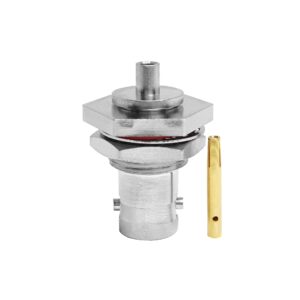 Brass Waterproof Vehicle Communication BNC Female Throughwall RF Coaxial Cable Connector Adapter Converter RG405