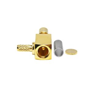 C2 Male Right Angle Connector for RG174 RG316 Cable for Mobile Phone Handset Test and Production