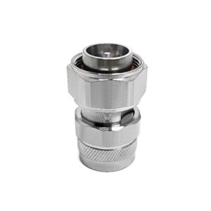 Communication Equipment Premier Quality Brass Silver 4.3-10 Male N-Type Male Jack Straight Adapter ISO9001 / CE Certified RF
