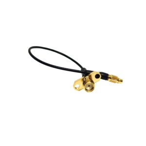 Copper Conductor RF SMA Gold Plated Coaxial MMCX Cable Extension Female Flange Panel MALE to Female Cable Assembly