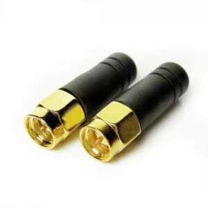 Copper for SMA Male 2.4GHz 5.8GHz Wireless Dipole Antenna with Rubber Coating
