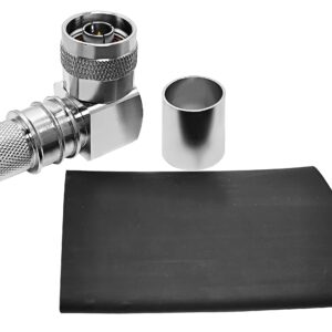 Critical Communication Link Microwave Components Anti-interference N Male 90 Elbow to LMR600 Coaxial Assembly Superior Shielding
