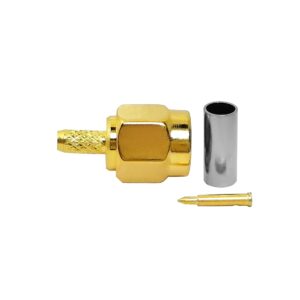 Customized Brass for Male RF Adapter for Coaxial Cable RG174 RG316 Stock