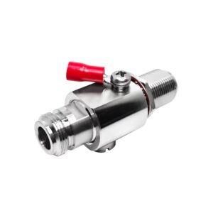 DC-6Ghz Antenna Lightning Coaxial Surge Protector N-Type Female to Jack Bulkhead Connector with 90 / 230V Gas Tube Discharge