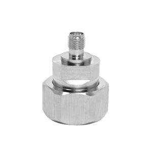 Durable 4.3-10 Mini Din Type Male to for Female Adapter Brass Silver RF Coaxial Cable Connector for Communication