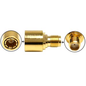 Durable SMA Quick Push-On Adapter SMA Male to SMA Female Plug to Jack Coaxial Connector RF Antennas Coaxial SMA Brass Connector