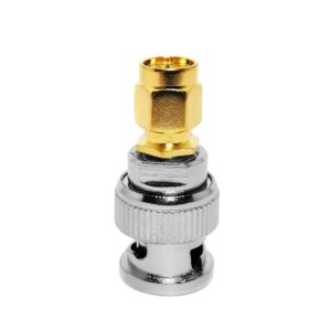Heavy Duty BNC for Male Adapter 50 Brass RF IP55 Corrosion Resistant Broadcast/Communication Applications