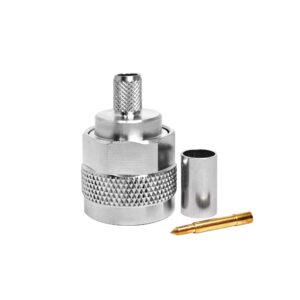 High Frequency Adaptation Complete N Male Copper Crimp Connector Assembly Kit LMR240 RG8X RG59 Cables for RF WiFi CCTV Systems