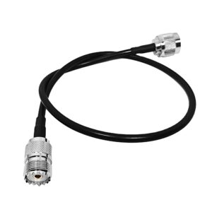 Industrial Coaxial N-Type Male Plug to UHF SO239 Female Jack Connector RG58 / U RF Pigtail Jumper Extension Cable Assembly