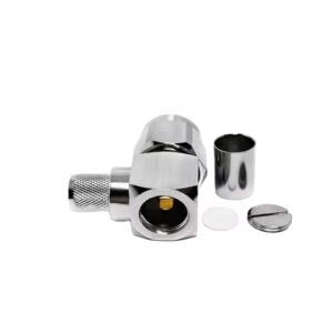 Industrial Control N-Type Male Plug 90 Degree Right Angle Hexagon Nut LMR400 RG8 RG213 RG214 H-1000 RF Coaxial Adapter