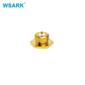 Low Loss RF Adapter MMBX Female Bulkhead Solder Gold Plated Connector