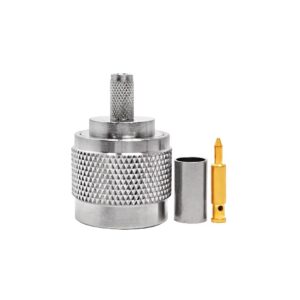 Microwave Components Signal Integrity Low Loss N Male Crimp RG58 RG142 LMR195 LMR200 Coaxial Cable RF Coaxial Connector Plug