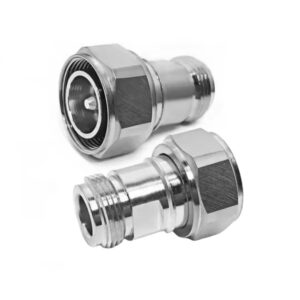 Mini Din 4.3-10 Male 4.3 / 10 Plug to Type N Female Jack Adapter Straight Low Loss Coaxial RF Adapter Connectors