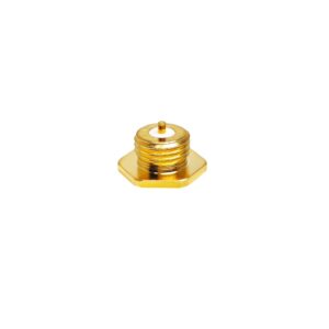 MMBX Female Bulkhead Connector Solder Cup Feedthrough 2-Hole Flange for High-Density PCB & Microwave Module Panel