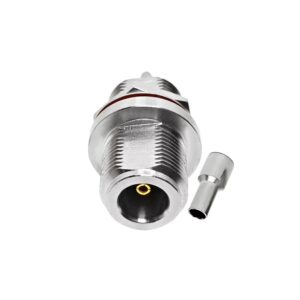 N Female Bulkhead Panel Mount Connector Compatible with RG316 RG174 LMR100 Coaxial Cable Assembly for RF Antenna GPS Drone