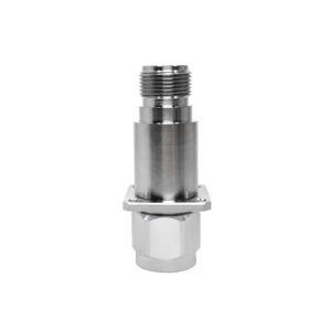 N Male 4-Hole Flange N Female 0-6GHz Gas Lightning Arrester Surge Protector (Copper / Brass ISO9001 / CE) for Base Station