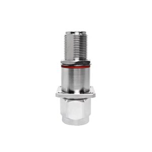 N Male 4-Hole Flange N Female Bulkhead 0-6GHz Gas Lightning Arrester Lightning Protection Base Station Antenna RF Systems