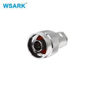 N Male Clamp Connector for RG58 Coaxial Cable High Power RF Copper Contact IP55 Rated