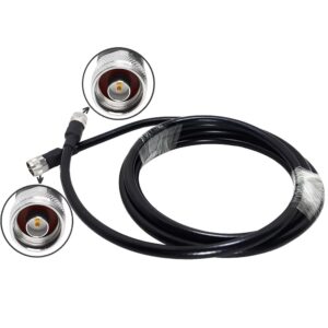 N Male Connector Clamp Type for RG8 Cable N Coaxial Connector 50 Ohm RF Cable Assembly Communication Jumper Cable