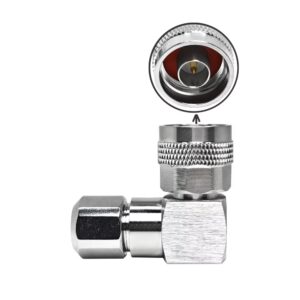 N Male Right Angle Clamp Connector RG8 LMR400 H1000 Cable Solderless Weatherproof for Ham Radio Base Station Antenna