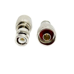 N Male to BNC Male RF Straight Adapter L16 to Q9 Plug Coaxial RF Coax Connector Connectors