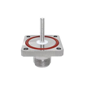 N-Type Female Panel Mount Connector 4 Hole Flange M5 Thread 20mm Length 50 Ohm Waterproof for 5G Base Station and…